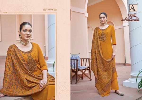 Alok Nakashi Pashmina Designer Dress Material Collection